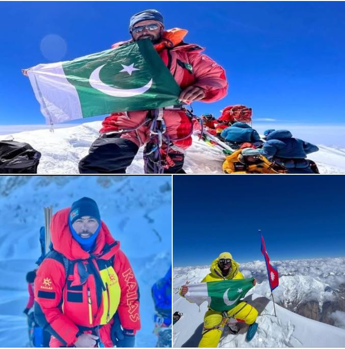 Secretary Tourism GB and NATCO MD Congratulate National Heroes Sirbaz Khan, Sajid Ali Sadpara, and Wajidullah Nagri on Historic Mountaineering Achievements